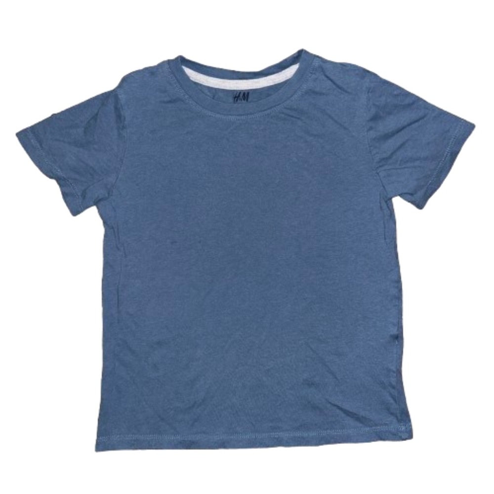 H&M kids tshirt blue crewneck Short sleeved